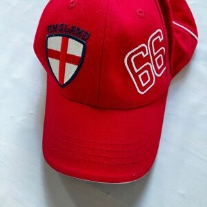England 1966 World Cup Baseball Cap red Boy's Size 52 St George Cross Football
